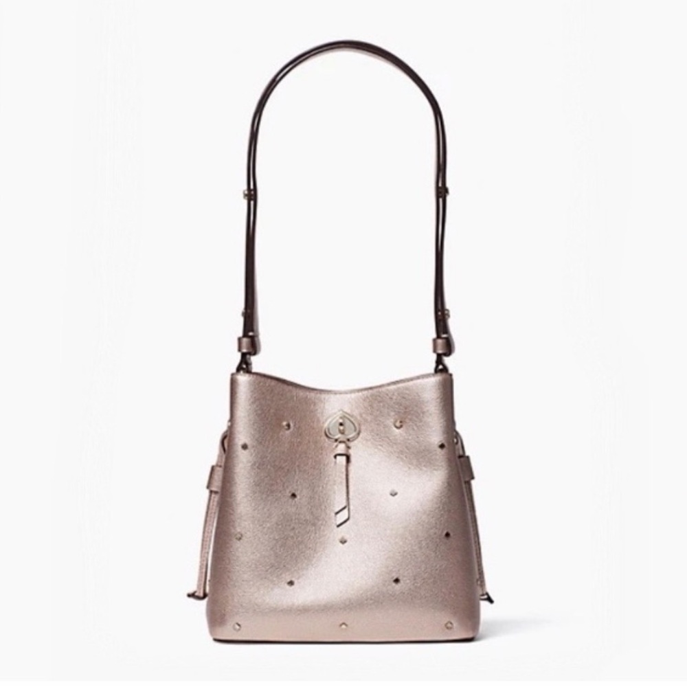 Kate Spade Rose gold bucket Bag